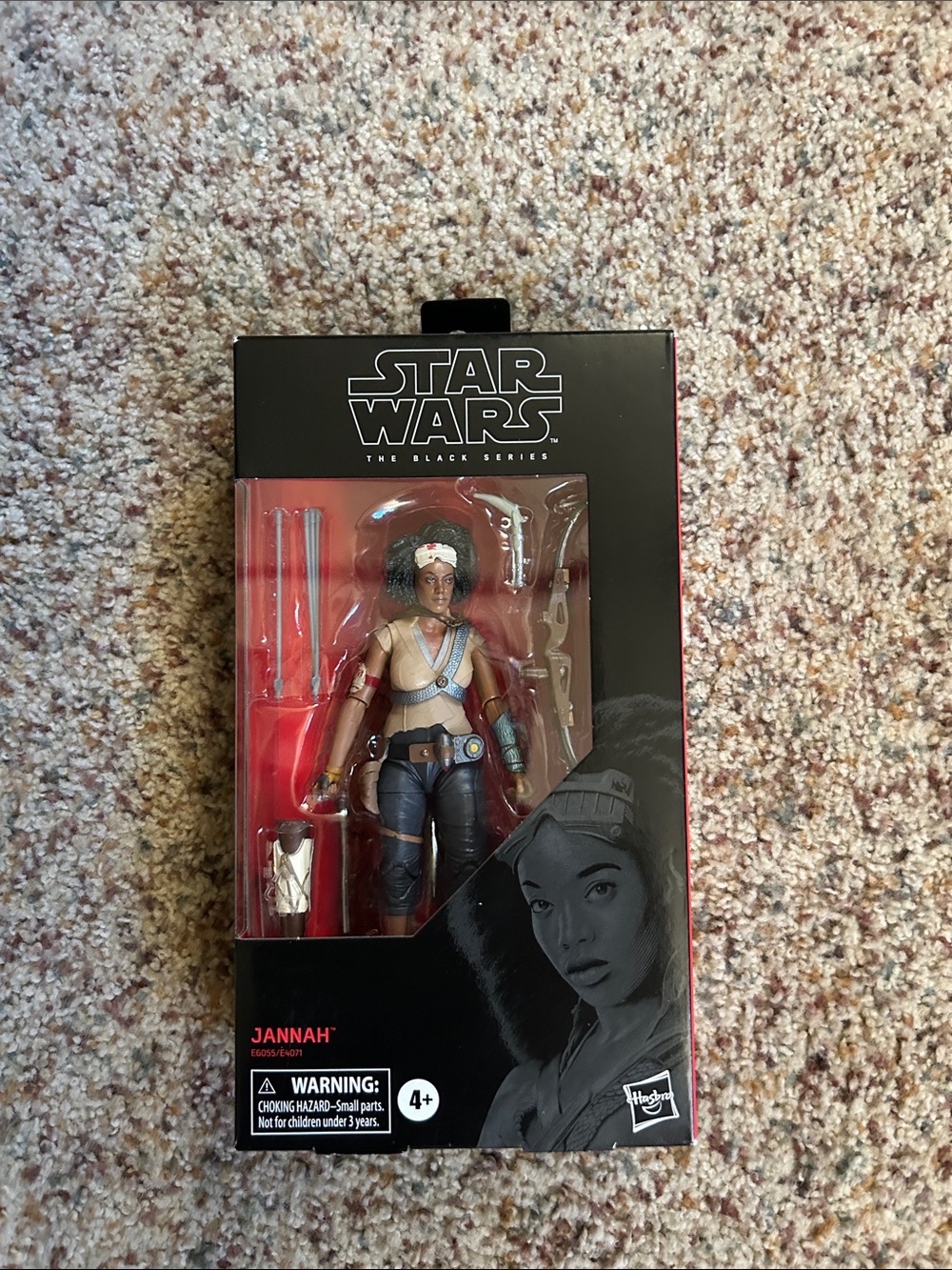 Hasbro Star Wars Black Series Jannah Figure - Black, Brown, Blue